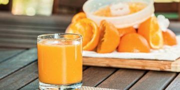 orange juice on an empty stomach