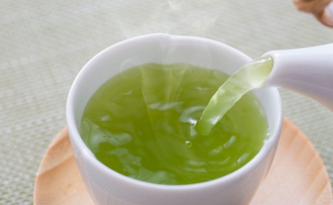 green tea at night