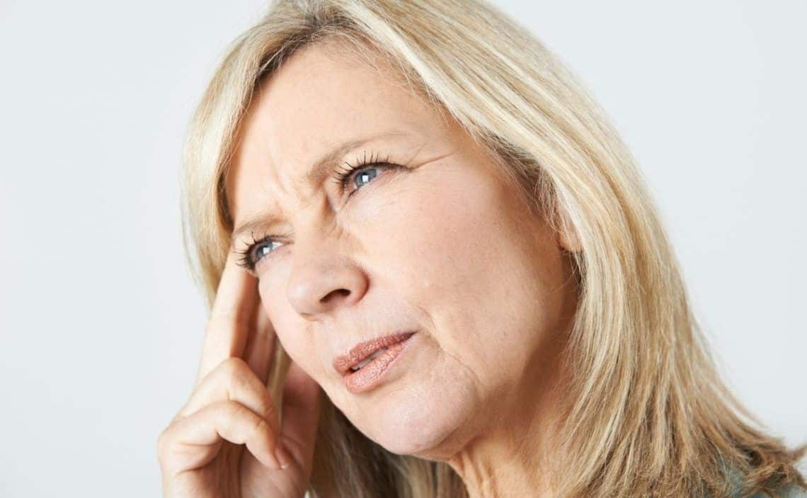 Woman with lack of memory superfood