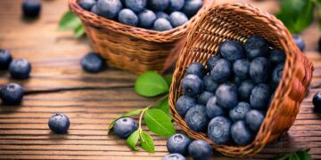 Blueberries can be a tasty and light snack.