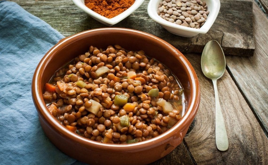 Lentils are a type of legumes, which are high on many essential nutrients, like protein.