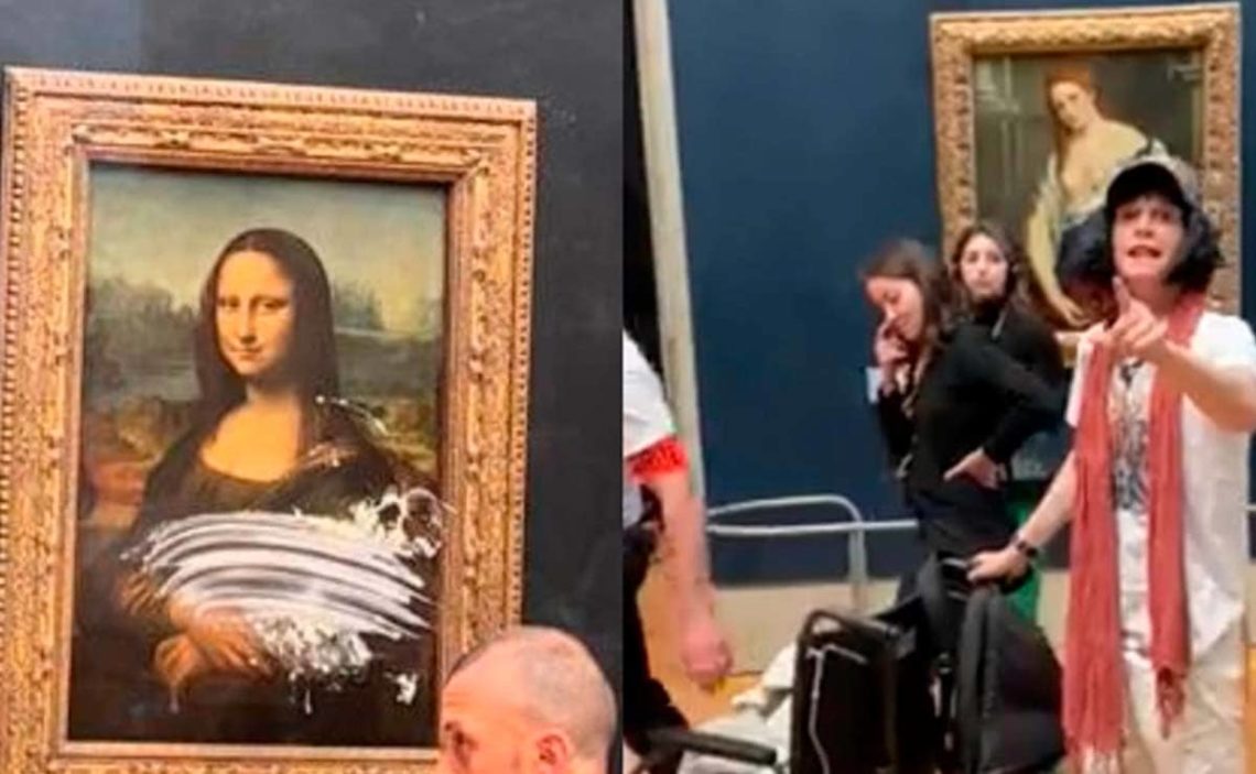 Mona Lisa attacked