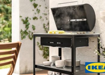 This Ikea barbecue grill is ideal for cooking for the whole family