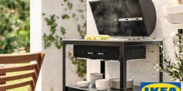 This Ikea barbecue grill is ideal for cooking for the whole family