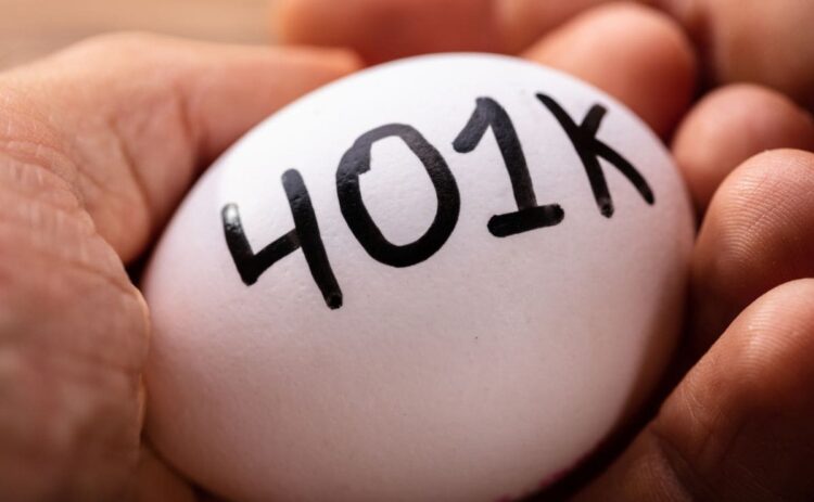 401(k) plans and average balance depending on the age group