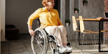 A woman with a disability