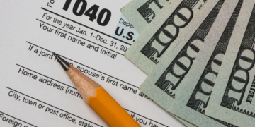 A Tax Return document with Tax Refund money