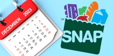 This is the full calendar of December for SNAP Food Stamps payments