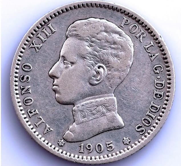 1 peseta de 1905