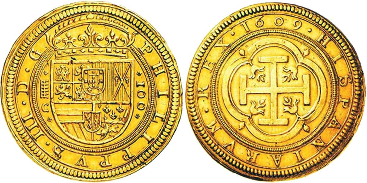 100 escudos, monedas