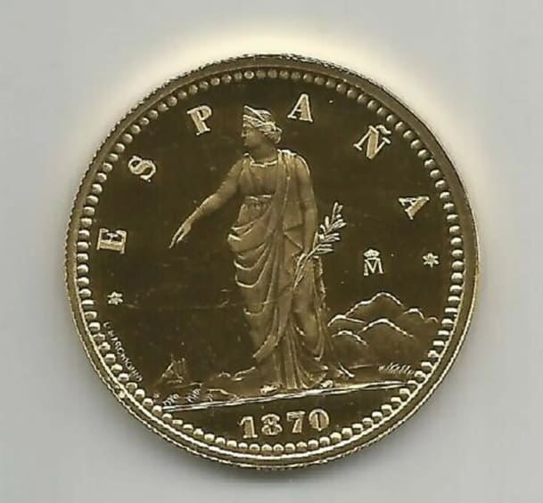 100 pesetas de 1870