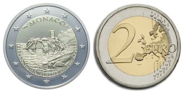 2 euros Mónaco 2015