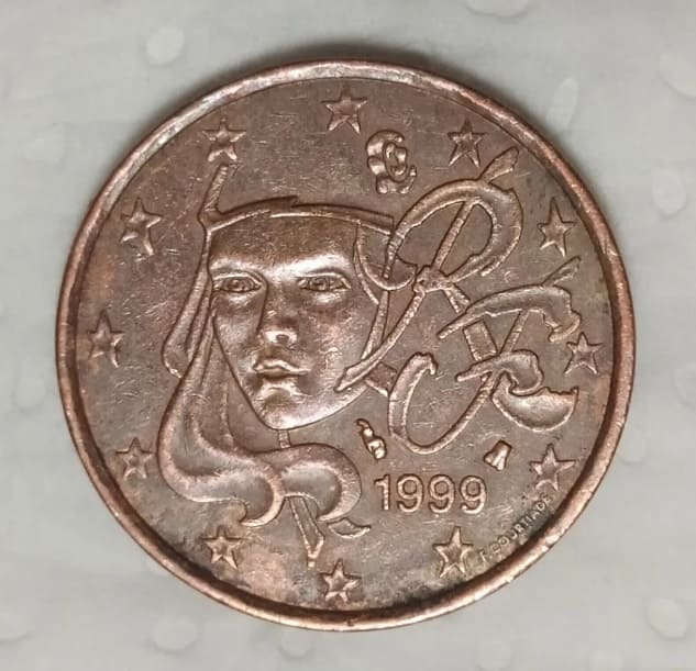 5 céntimos de Francia del año 1999