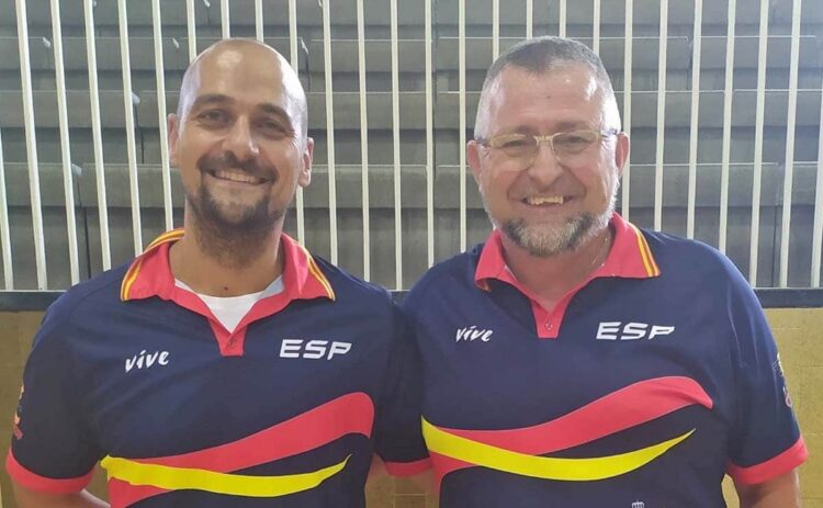 Abraham Carrion y David Benítez selección española baloncesto en silla de ruedas
