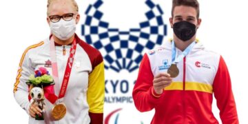 Adiaratou Iglesias y Adrian Mosquera en los Juegos Paralimpicos Tokio 2020