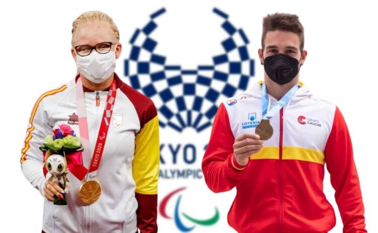 Adiaratou Iglesias y Adrian Mosquera en los Juegos Paralimpicos Tokio 2020