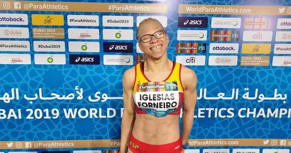 Adiaratou Iglesias se cuelga la plata en los 100 metros T12 en el Mundial de Dubái