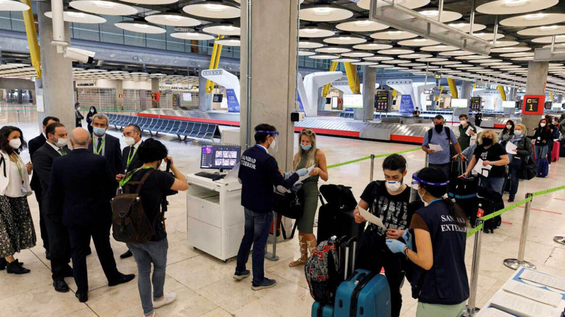 Control en el Aeropuerto antes de un vuelo