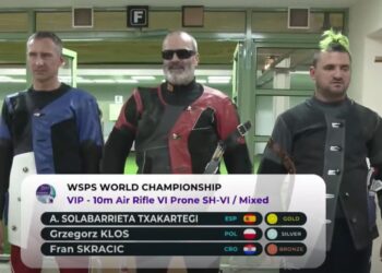 Ager Solabarrieta se proclama campeón del Mundo de tiro con carabina para ciegos