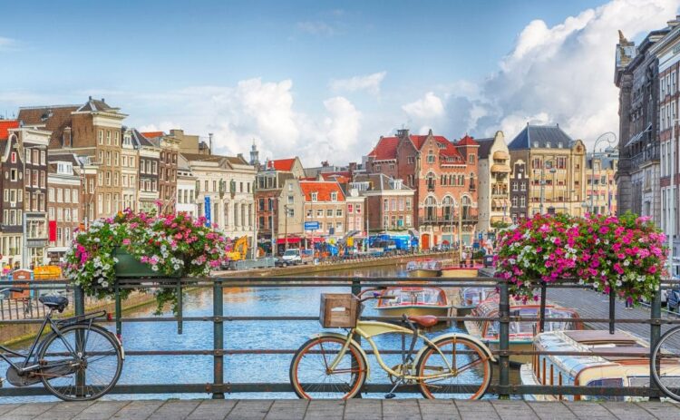 Vistas de la ciudad de Ámsterdam