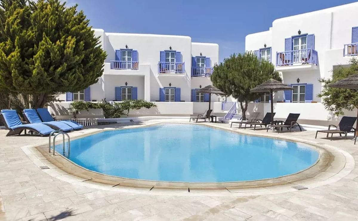 Hotel Anatolia, situado en Mykonos (Grecia)