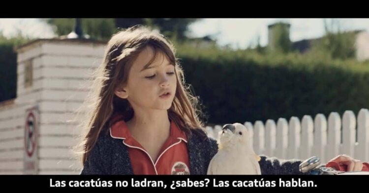 Anuncio publicitario subtitulado