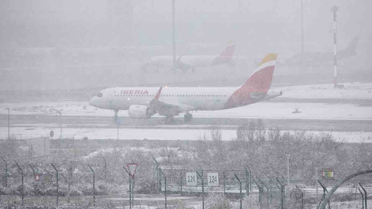 Vuelos cancelados en el aeropuerto Adolfo Suárez 