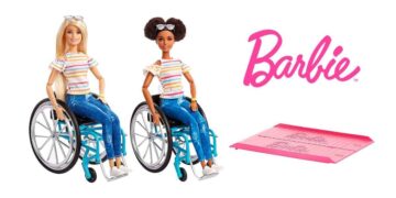 Barbie Fashionista en silla de ruedas y rampa