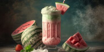 Batido de sandía./ Licencia Adobe Stock