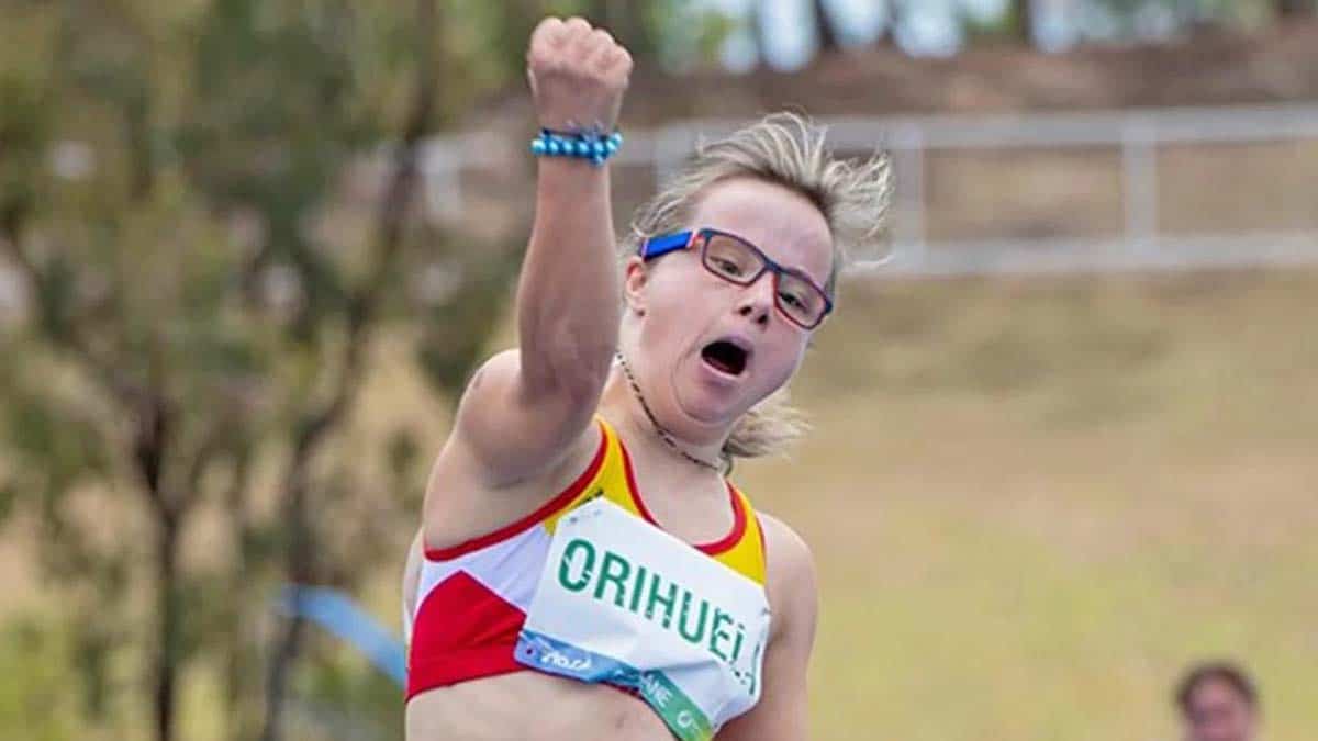 Blanca Betanzos, deportista con síndrome de Down