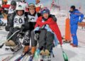 Blanca Fernández Ochoa con el equipo de Esquí & Snowboard Adaptado