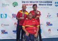 Participantes españoles presentes en el World Shooting Para Sport World Cup