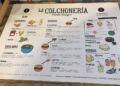 Carta de menú adaptada para personas con autismo del restaurante La Colchonería