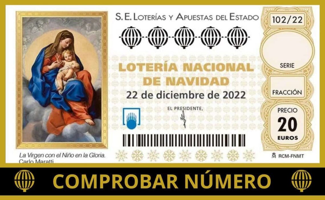 Comprobar número Lotería de Navidad 2022