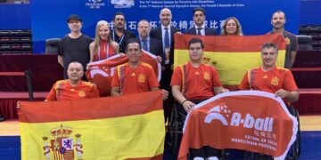 Jugadores selección española de futbol silla