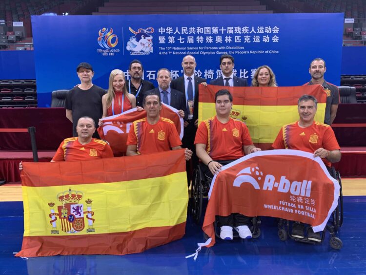 Jugadores selección española de futbol silla