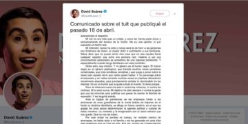 Comunicado de David Suárez: "Lo seguiré haciendo siempre"