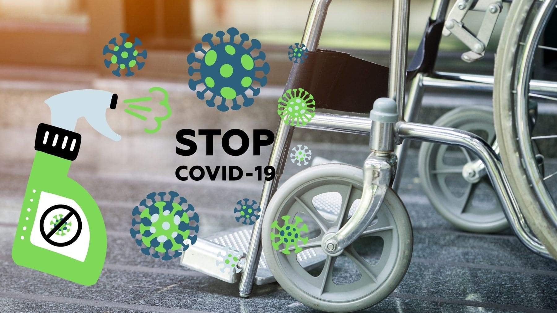 Desinfectar silla de ruedas Covid-19