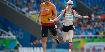 Melani Berges durante los Juegos Paralímpicos de Río 2016