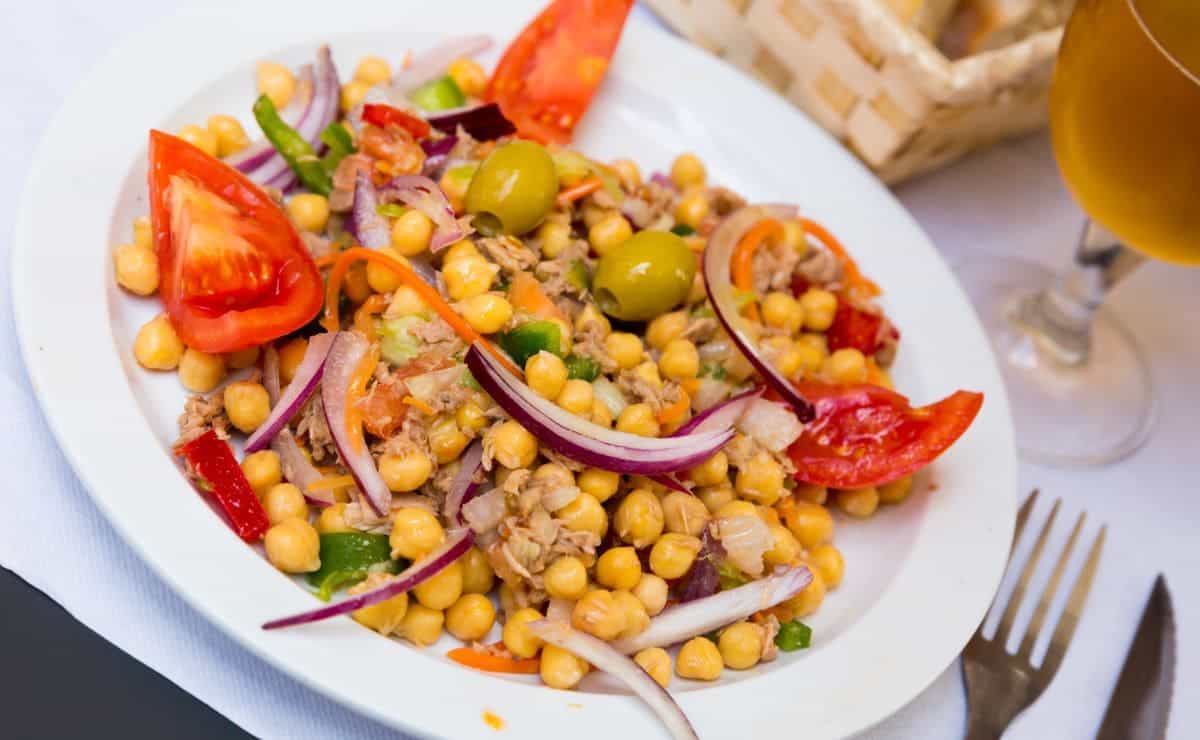 Receta de ensalada de garbanzos