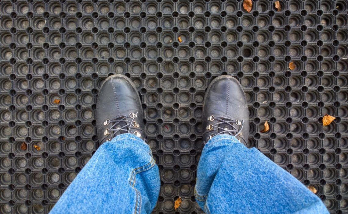 Limpieza alfombras de goma