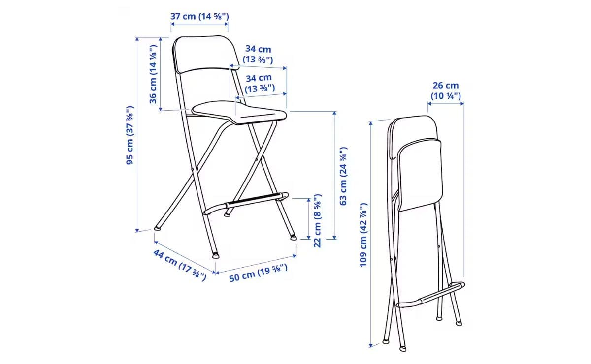 Silla plegable de IKEA