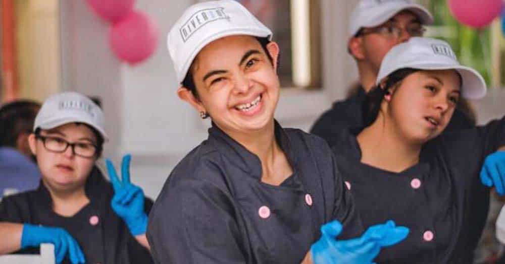 Trabajadoras con síndrome de Down de Diverso Café