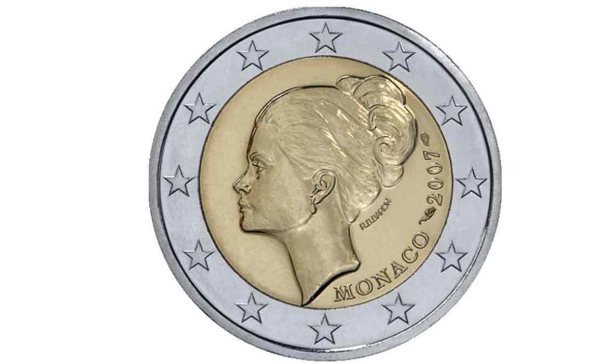 Moneda de dos euros de Grace Kelly