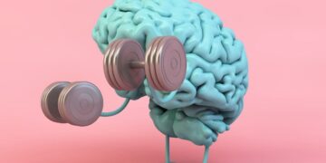 Cerebro haciendo ejercicios físicos para preservar la memoria
