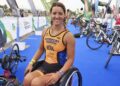 La paratriatleta española Eva Moral
