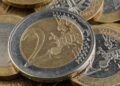 Euro, monedas, dos euros, Europa