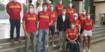 Equipo de la Federación Española de Triatlón para los Juegos Paralímpicos de Tokio 2020