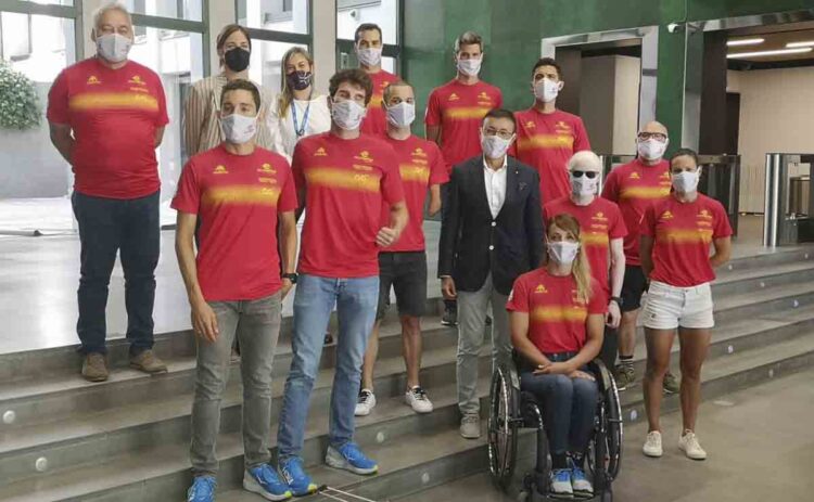 Equipo de la Federación Española de Triatlón para los Juegos Paralímpicos de Tokio 2020