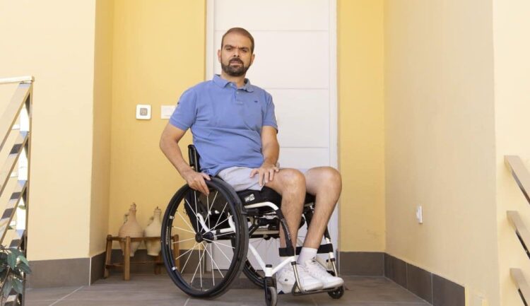 Francisco Zuasti en silla de ruedas accesibilidad